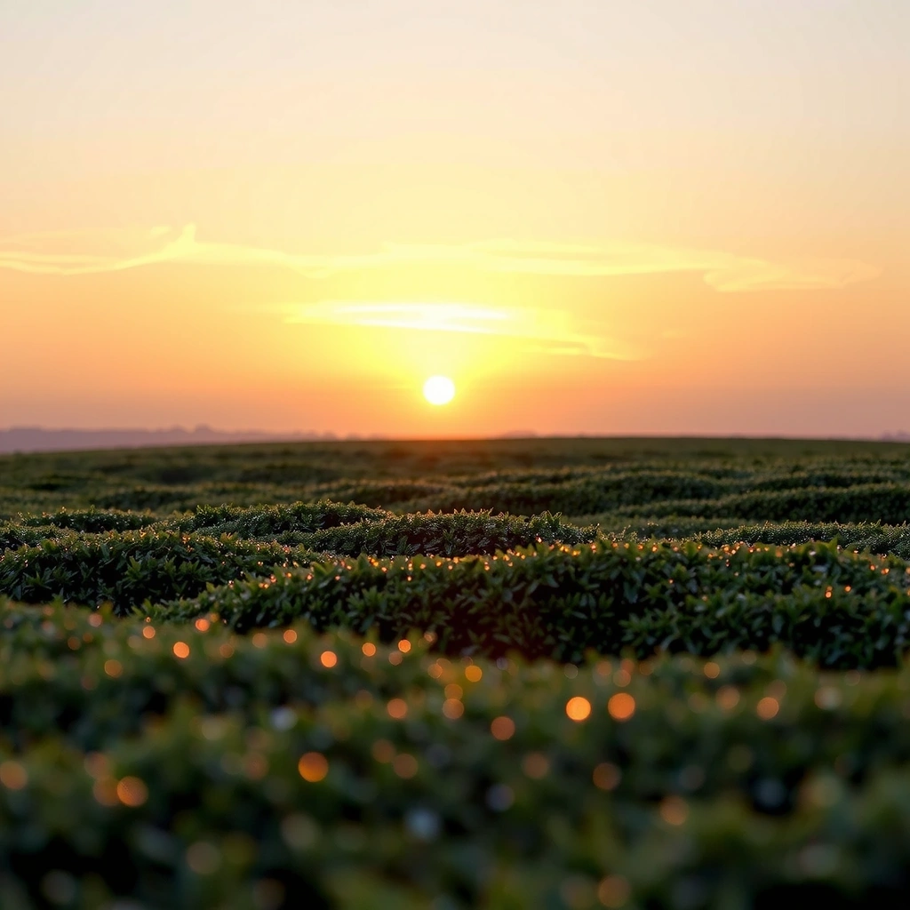 A serene image of a sunrise over a field, symbolizing new beginnings and natural origins.