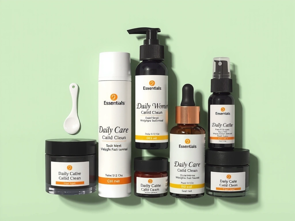 Elegant collection of women's skincare products